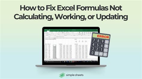 Excel formulas not working: how to fix formulas not updating  .